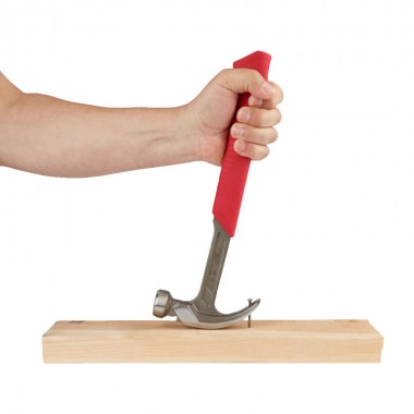 Стальной молоток с закругленным гвоздодером 16 унций/450 грамм (1 шт)