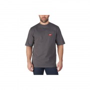 Футболка з короткими рукавами 100% бавовна Milwaukee сіра WTSSG-M