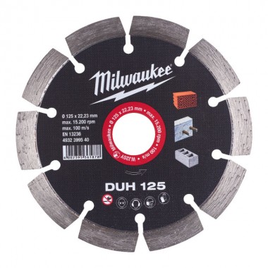 Диск алмазный MILWAUKEE DUH 125, Ø125мм (железобетон, кирпич)