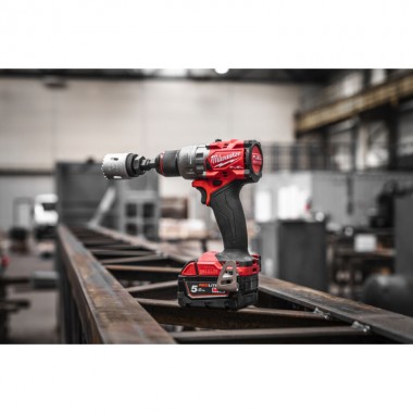 Дрель-шуруповёрт аккумуляторная бесщёточная MILWAUKEE M18 FDD3-502X (158Нм) (ЗУ+2акк.Х5Ач+HDкейс)