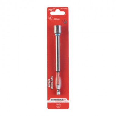 Торцева головка 1/4 дюйма, шестигранна, 10 мм Shockwave™, ударостійка Milwaukee 4932492447