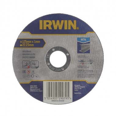 Диск відрізний по металу 125х1мм IRWIN IW8082133