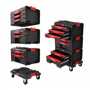 Набор ящиков QBRICK SYSTEM PRO SET 1 мобильный шкаф (Drawer Workshop) 525 x 345 x 885 Набор ящиков QBRICK SYSTEM PRO SET 1 мобильный шкаф (Drawer Workshop) 525 x 345 x 885