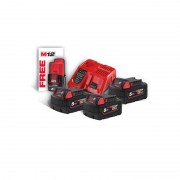 Энергокомплект M18 NRG-503 (В5 3шт; з/у M12-18FC) + подарок Аккумулятор M12 B2 MILWAUKEE 4933451423
