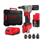 Аккумуляторный заклепочник MILWAUKEE M12 BPRT-201X Ø закл. 2,4-4,8мм 4933464405
