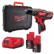 Дрель-шуруповерт MILWAUKEE M12 BDD-202C крутящий момент 30 Нм 4933441915