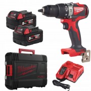 Дрель-шуруповёрт аккумуляторная бесщёточная M18 BLPD2-502X , крут. мом. 82 Нм, MILWAUKEE