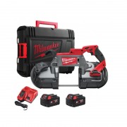 Стрічкова пила MILWAUKEE M18 FUEL CBS125-502C по металу 4933448195 (+ заряд.пристрій, 2 акум., полот