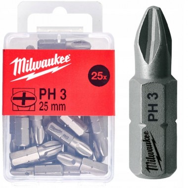 Насадка Milwaukee PH3 25мм (25 шт) Насадка Milwaukee PH3 25мм (25 шт)