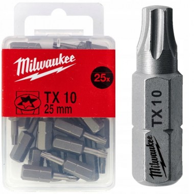 Насадка Milwaukee TX10 25мм (25 шт)