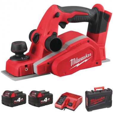 Рубанок аккумуляторный бесщёточный MILWAUKEE M18 BP-402C (ЗУ+2акк.Х4Ач+кейс)