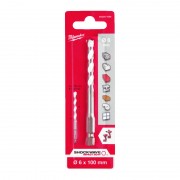 Свердло по мультіматериалам ShW HEX MILWAUKEE, діаметр 6,0x100х50мм