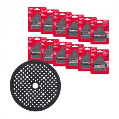 Сетка шлифовальная PG Mesh HL MILWAUKEE, 67х92мм, зерно 320, (12шт+подкладка) (для M12 FDSS)