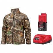 Куртка з підігрівом MILWAUKEE, M12 HJCAMO6-201(L), камуфляжна (розмір L) (+зар.пр., 1 акум.Х 2Аг)