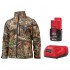 Куртка з підігрівом MILWAUKEE, M12 HJCAMO6-201(L), камуфляжна (розмір L) (+зар.пр., 1 акум.Х 2Аг)