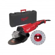 Шліфмашина кутова MILWAUKEE, AG 22-230 E DSET, 2200Вт, O230мм (+ алмазний диск)