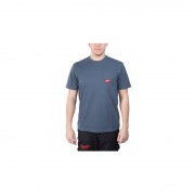 Футболка MILWAUKEE WTSSBLU-M, з карманом та коротким рукавом, синя, (розмір M)