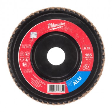 Пелюсточний диск SLC50/125G40 ALUMINIUM 125 мм/зерно 40 MILWAUKEE