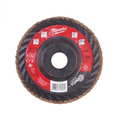 Пелюсточний диск SLC50/125G80 CERA TURBO 125 мм/зерно 80 MILWAUKEE