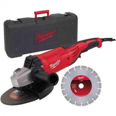 Углошлифовальная машина MILWAUKEE 230 мм AG22-230DMS-DSET с алмазным диском Углошлифовальная машина MILWAUKEE 230 мм AG22-230DMS-DSET с алмазным диском