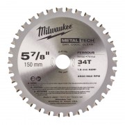 Пильный диск по металлу 150x20 мм 34 зуба MILWAUKEE