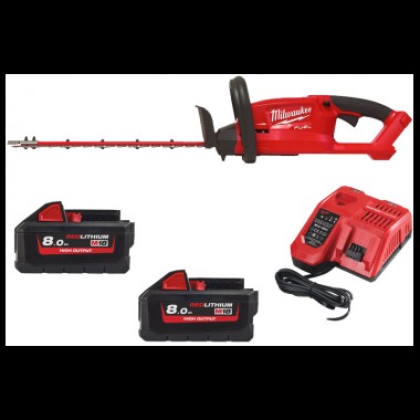 Кусторез аккумуляторный бесщеточный MILWAUKEE (лезвие 45см) M18 FHT45-802 (ЗУ+2акк.Х8Ач)
