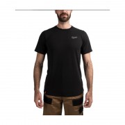 Футболка MILWAUKEE HTSSBL-XL, легка з коротким рукавом, чорна, (розмір XL)