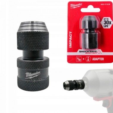 Перехідник з 1/2" квадратний хвостовик на 1/4" HEX (заміна для 48034410) (1 шт)