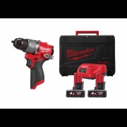 Дриль-шурупокрут акумуляторний безщітковий M12 FPD2-402X крут. мом. 45 Нм MILWAUKEE (+ заряд.пристрій, 2 акум., HD кейс)