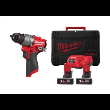 Дрель-шуруповёрт аккумуляторная бесщёточная M12 FPD2-402X крут. мом. 45 Нм MILWAUKEE