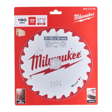 Диск пиляльний PFTE THIN KERF MILWAUKEE, діаметр 190х30х1,6мм, 16 зуб. Диск пиляльний PFTE THIN KERF MILWAUKEE, діаметр 190х30х1,6мм, 16 зуб.