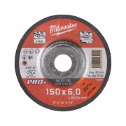 Диск зачистной по металлу MILWAUKEE, SG 27/150х6 PRO+, Ø150мм