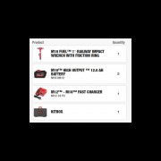 Гайкокрут залізничний акумуляторний 1'' (2000 Нм) MILWAUKEE M18 FHIWF1R-122C (+ заряд.пристрій, 2 акум., HD кейс)