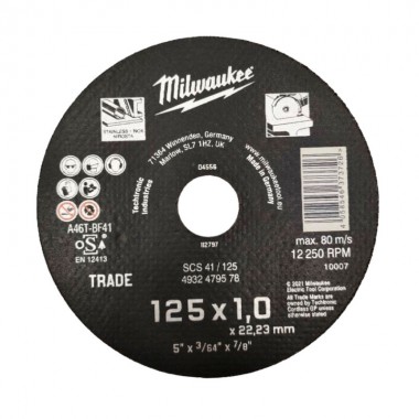 Коло відрізне SCS 41/125х1мм MILWAUKEE
