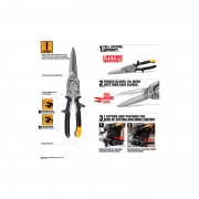 Ножницы по металлу TOUGHBUILT TB-H4-60-SL, 300 мм удлиненные прямые