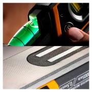 Уровень TOUGHBUILT ПРЕМИУМ 23 см, магнитный с подсветкой TB-H2-L-M23LH-M