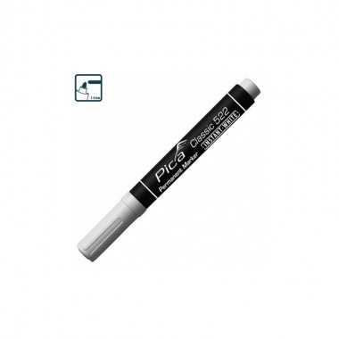 Маркер перманентний Pica Classic 522/52 Classic Instant-White, білий