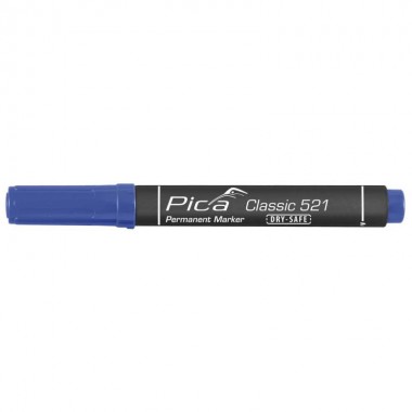 Маркер перманентний Pica Chisel tip, 521/41, зі скошеним носиком, синій