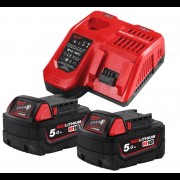 Аккумулятор Li-Ion M18 NRG-502С (В5 2шт; з/у M12-18FC) MILWAUKEE