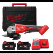 Шлифмашина угловая - болгарка аккумуляторная бесщёточная MILWAUKEE Ø125мм M18 BLSAG125XPD-402X