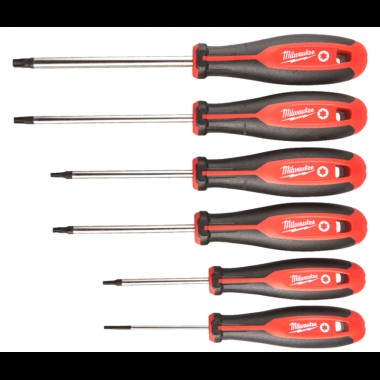 Набор отверток магнитных с трехгранной рукояткой TORX (6шт) Набор отверток магнитных с трехгранной рукояткой TORX (6шт)