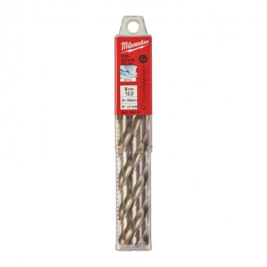 Свердло по металу HSS-G MILWAUKEE DIN340, діаметр 12,0x205мм (5шт), пластикова коробка