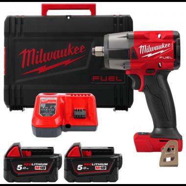 Гайковерт импульсный компактный 1/2" (881 Нм) с фрикционным кольцом MILWAUKEE M18 FMTIW2F12-502X