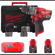 Дрель уд. компактная со съемным патроном, крут.мом. 37Нм. MILWAUKEE M12 FUEL FPDXKIT-202X