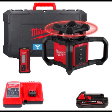 Рівень лазерний ротаційний акумуляторний MILWAUKEE M18 RLOH600-201C 600м
