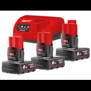 Энергокомплект M12 NRG-603 (3x 6,0 Ач) MILWAUKEE