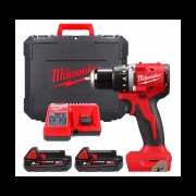 Дриль-шурупокрут акумуляторний безщітковий MILWAUKEE M18 BLDDRC-202C 61Нм (+ заряд.пристрій, 2 акум., HD кейс)