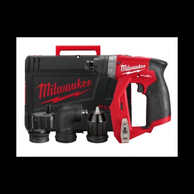 Дрель-шуруповерт со съемными насадками, крут. мом. 34 Нм,  MILWAUKEE M12 FUEL 4933471332
