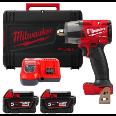 Гайковерт компактный 1/2 (881 Nm) MILWAUKEE M18 FUEL FMTIW2P12-502X с фиксацией пином