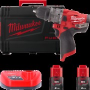 Аккумуляторная дрель-шуруповерт, крут. мом 37 Нм, M12 FUEL FPDX-202X MILWAUKEE